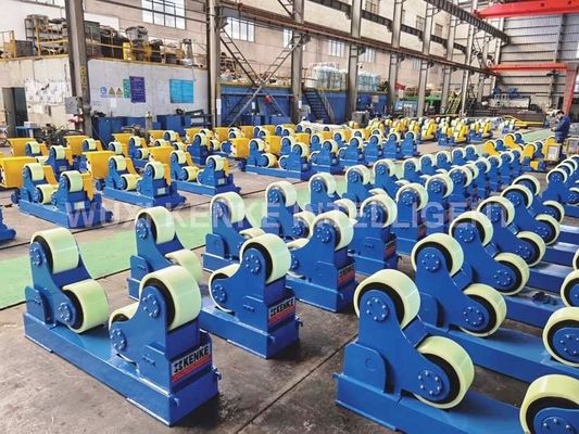 セルフアライニング溶接ポジショナー、速度範囲100-1000mm/分、40t積載能力、ローラー速度6-60m/時